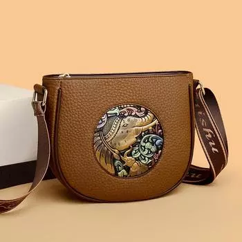 Женские сумки-тоут, повседневная сумка-хобо, роскошная брендовая сумка, небольшая вместимость, искусственная кожа, полумесяц, седло, сумки для поездок на работу и обратно чёрный