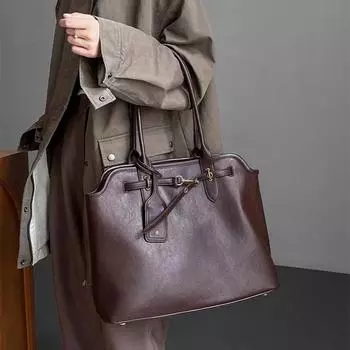 Женские сумки в стиле ретро осенью, вместительные сумки-тоуты, сумки для поездок на работу, горячая женская сумка через плечо высокого качества, винтажная сумка под мышкой