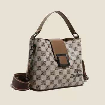 Женские сумки весна и лето новая мода с буквенным принтом большая вместительная сумка-ведро сумка через плечо универсальная сумка-мессенджер прилив