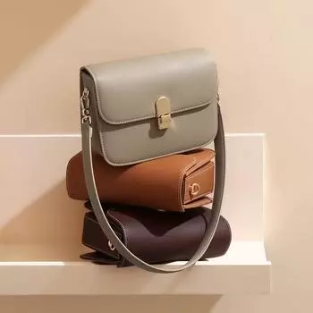 Женские сумки высокого класса и нишевые, универсальные, кожаные, через плечо, подмышечная сумка из тофу, маленькая квадратная сумка чёрный