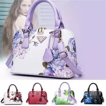 Женские сумки, женская повседневная большая сумка с цветочным принтом, женская повседневная сумка для покупок для девочек красный