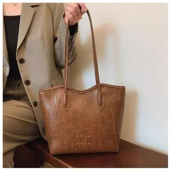 Женские сумки женские дизайнерские брендовые сумки на плечо для путешествий на выходных на открытом воздухе из искусственной кожи большой емкости подмышечная сумка чёрный