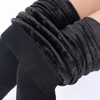 Женские супермягкие бархатные леггинсы: Утолщенные, эластичные, облегающие, теплые хлопковые брюки для осени и зимы One size fits all серый