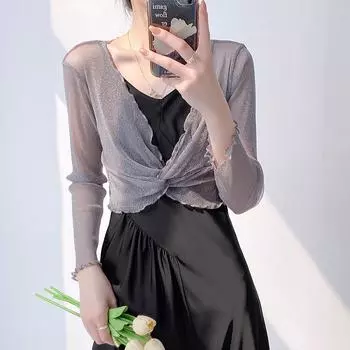 Женские свадебные накидки, свадебная куртка, накидки, свадебное болеро с длинными рукавами и накидки, вечернее свадебное накидка M(40-49kg)