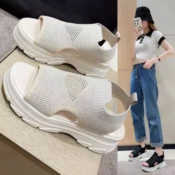 Женские свадебные туфли на танкетке с регулируемым размером каблука 35 чёрный