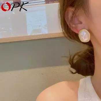 Женские свадебные украшения из жемчуга OPK, роскошные серьги для женщин, серьги-капли