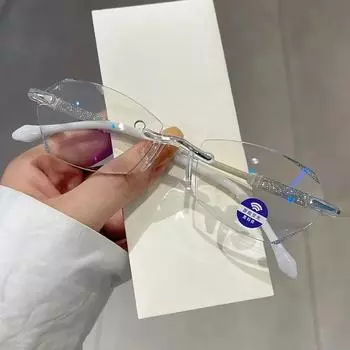 Женские сверхлегкие очки для пресбиопии, очки для чтения с блокировкой синего света, винтажные очки для дальнозоркости с диоптриями 1