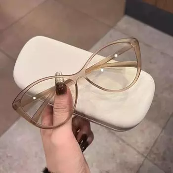 Женские сверхлегкие роскошные простые очки «кошачий глаз», мужские и женские очки с защитой от синего света, винтажные очки унисекс «кошачий глаз» для вечеринки