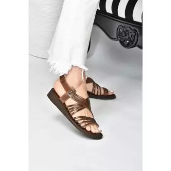 Женские светло-коричневые сандалии из натуральной кожи Новые летние удобные дышащие повседневные качественные стильные легкие сандалии