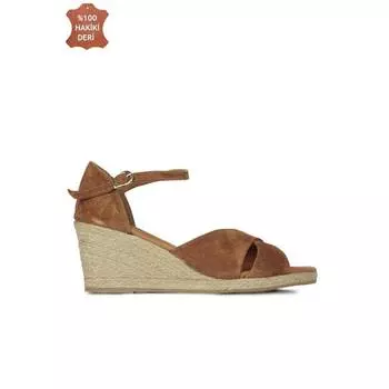 Женские светло-коричневые замшевые сандалии большого размера Комфортные повседневные качественные стильные легкие сандалии