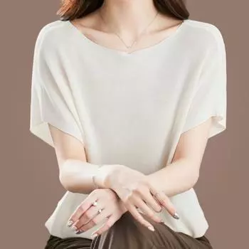 Женские свитера, пуловеры 2025 Лето Без рукавов О-образный вырез Черный Белый Вязаный свитер Женские топы Пуловер JJ292 One Size чёрный