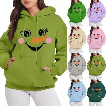 Женские свитшоты оверсайз, флисовые толстовки с длинным рукавом, осенние наряды с карманом L бежевый