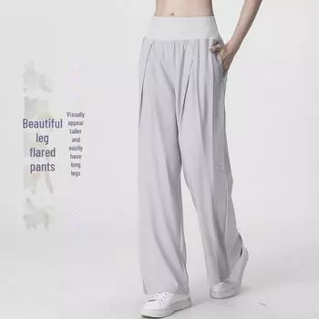 Женские свободные дышащие широкие брюки для йоги и бега