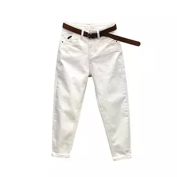 Женские свободные повседневные брюки-шаровары с высокой талией, однотонные джинсы больших размеров XXXXL чёрный