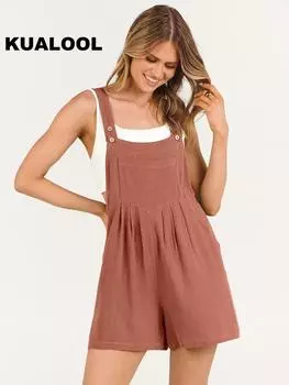 Женские свободные повседневные комбинезоны-шорты