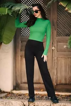 Женские свободные широкие брюки спереди