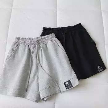 Женские свободные спортивные шорты А-силуэта с высокой талией 2025 года — летние повседневные шорты для бега и облегающие шорты XL серый
