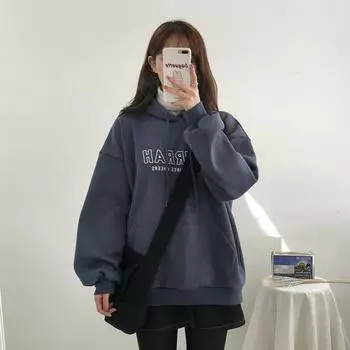 Женские свободные свитера с длинным рукавом и капюшоном с круглым вырезом, женские топы, однотонные толстовки M абрикосовый