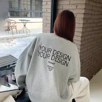 Женские свободные свитера с длинным рукавом и круглым вырезом, женские топы, однотонные толстовки M светло-серый