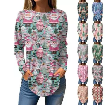 Женские свободные топы с круглым вырезом и капюшоном с длинными рукавами, повседневные топы, домашние пижамы для отдыха, топы L синий