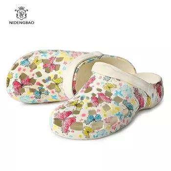 Женские тапочки 2 в 1, башмаки, мюли, тапочки-бабочки, водонепроницаемые, нескользящие, для работы, для кормления, повседневные, для отдыха, для пляжа, тапочки 36 фиолетовый