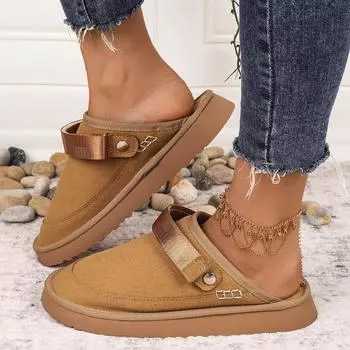 Женские тапочки Birke Wrap Toe, мужские удобные повседневные сандалии для отдыха на открытом воздухе, женские толстые балетки на липучках, обувь Mueller 36 чёрный