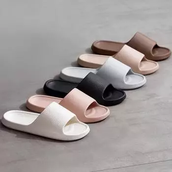 Женские тапочки Cloud на мягкой подошве, толстые сандалии для дома и улицы, летние нескользящие шлепанцы из ЭВА для мужчин 36-37 белый