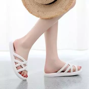 Женские тапочки и сандалии для дома, розовые летние туфли на низком каблуке 2024 года, мягкие домашние тапочки для ванной комнаты, распродажа, оригинал, 39 BI 36