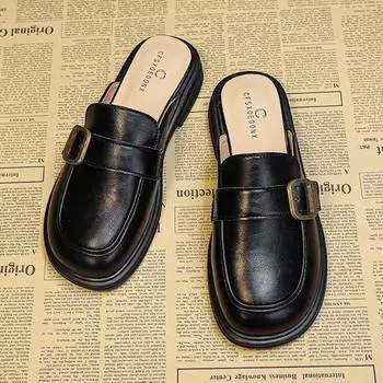 Женские тапочки и сандалии Мягкая обувь Сабо Удобные шлепанцы Шикарные элегантные топы Стильная летняя обувь VIP 35