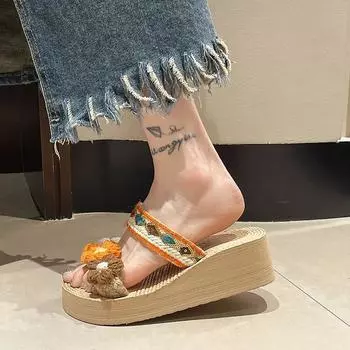 Женские тапочки и сандалии с открытым носком, сланцы, оптовая продажа, распродажа обуви, высокое качество, летняя обувь нового стиля 35