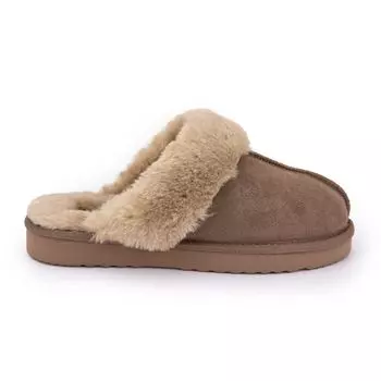 Женские тапочки из искусственного меха на толстой подошве KELARA 37 медный