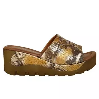 Женские тапочки из натуральной кожи на каблуке