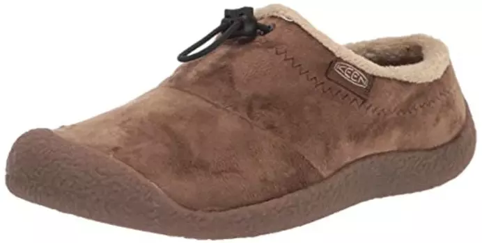 Женские тапочки KEEN Howser 3 Slide Comfy Durable, темно-земляной велюр, 6