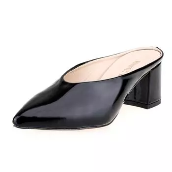 Женские тапочки, летние, одинарные, на толстом каблуке OL 5 см, сексуальные, с острым носком, на высоком каблуке, босоножки, туфли-лодочки с открытым носком, свадебные туфли 35