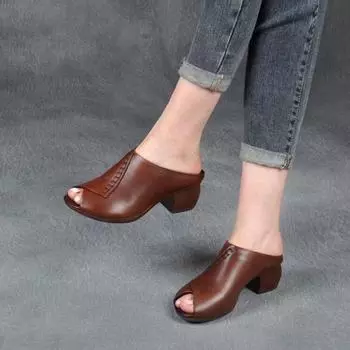 Женские тапочки. Летняя модная верхняя одежда. Сандалии с наборным носком. Тапочки на платформе на высоком каблуке. Нескользящая подошва. 35 чёрный