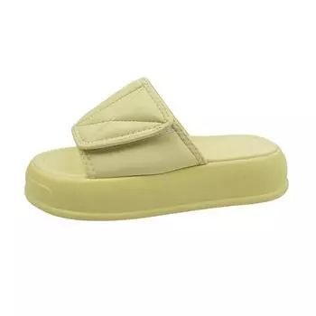 Женские тапочки, модные повседневные тапочки с толстой подошвой и открытым носком, пляжные тапочки для женщин, Zapatos De Mujer 35