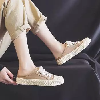 Женские тапочки, мягкие сабо с ремешками, слайдеры, акция, обувь премиум-класса для женщин, летняя обувь, предложение, новые модные сандалии 35