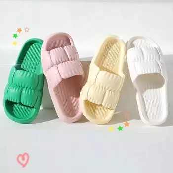 Женские тапочки на плоской подошве, легкие, удобные, дышащие, из ЭВА, домашние тапочки для душа, лето, 4 цвета, 36-41 36-37