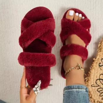 Женские тапочки на плоской подошве, модные домашние сандалии на весну и осень, удобные легкие дизайнерские тапочки, симпатичные замшевые шлепанцы для женщин 36 хаки