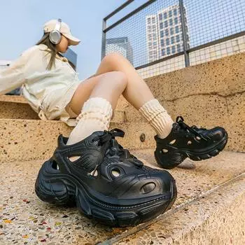 Женские тапочки на толстой нескользящей подошве, мягкие летние шлепанцы, увеличивающие рост, унисекс, доступны большие размеры. 36 хаки