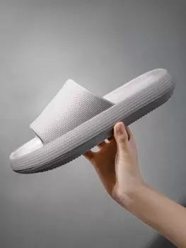 Женские тапочки на толстой подошве, шлепанцы для ванной на платформе, нескользящая обувь, женские сандалии для улицы, дышащая повседневная пляжная обувь 36-37