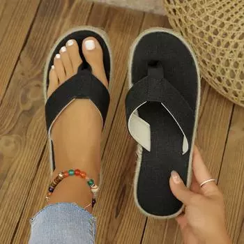 Женские тапочки Новые летние повседневные массажные прочные шлепанцы пляжные сандалии женские тапочки на танкетке женская комнатная обувь слайдеры женские 36
