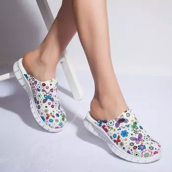 Женские тапочки, новые ортопедические туфли Sabo, сандалии, медсестра, доктор, больница, медицинские повседневные качественные мягкие удобные нескользящие сабо