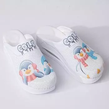 Женские тапочки, новые ортопедические туфли Sabo, сандалии, медсестра, доктор, больница, медицинские повседневные качественные мягкие удобные нескользящие сабо