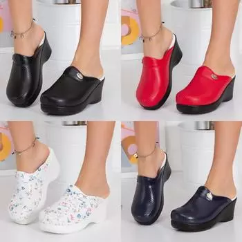 Ортопедические женские медицинские сабо — противоскользящие, удобные