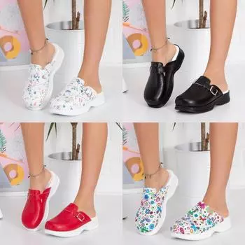 Ортопедические женские медицинские сабо — противоскользящие, удобные