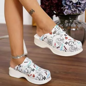 Женские тапочки, новые ортопедические туфли Sabo, сандалии, медсестра, доктор, больница, медицинские повседневные качественные мягкие удобные нескользящие сабо