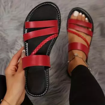 Женские тапочки One Word Flat большого размера, нескользящие офисные тапочки 43