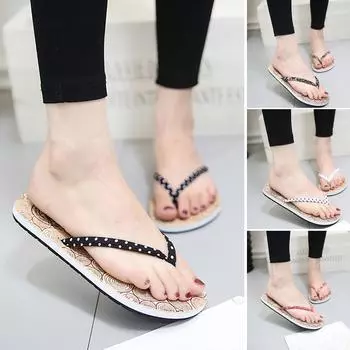 Женские тапочки, пляжные женские тапочки, шлепанцы, пляжная обувь, сандалии, тапочки 36 чёрный