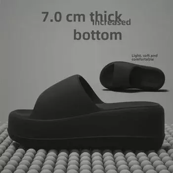 Женские тапочки премиум-класса из ЭВА: Стильные, нескользящие, дезодорирующие, мягкие, сандалии на толстой подошве для ношения на открытом воздухе и на пляже 40-41 (suitable for size 39-40 feet)